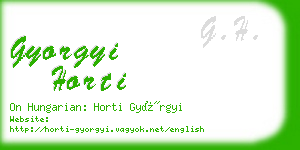 gyorgyi horti business card